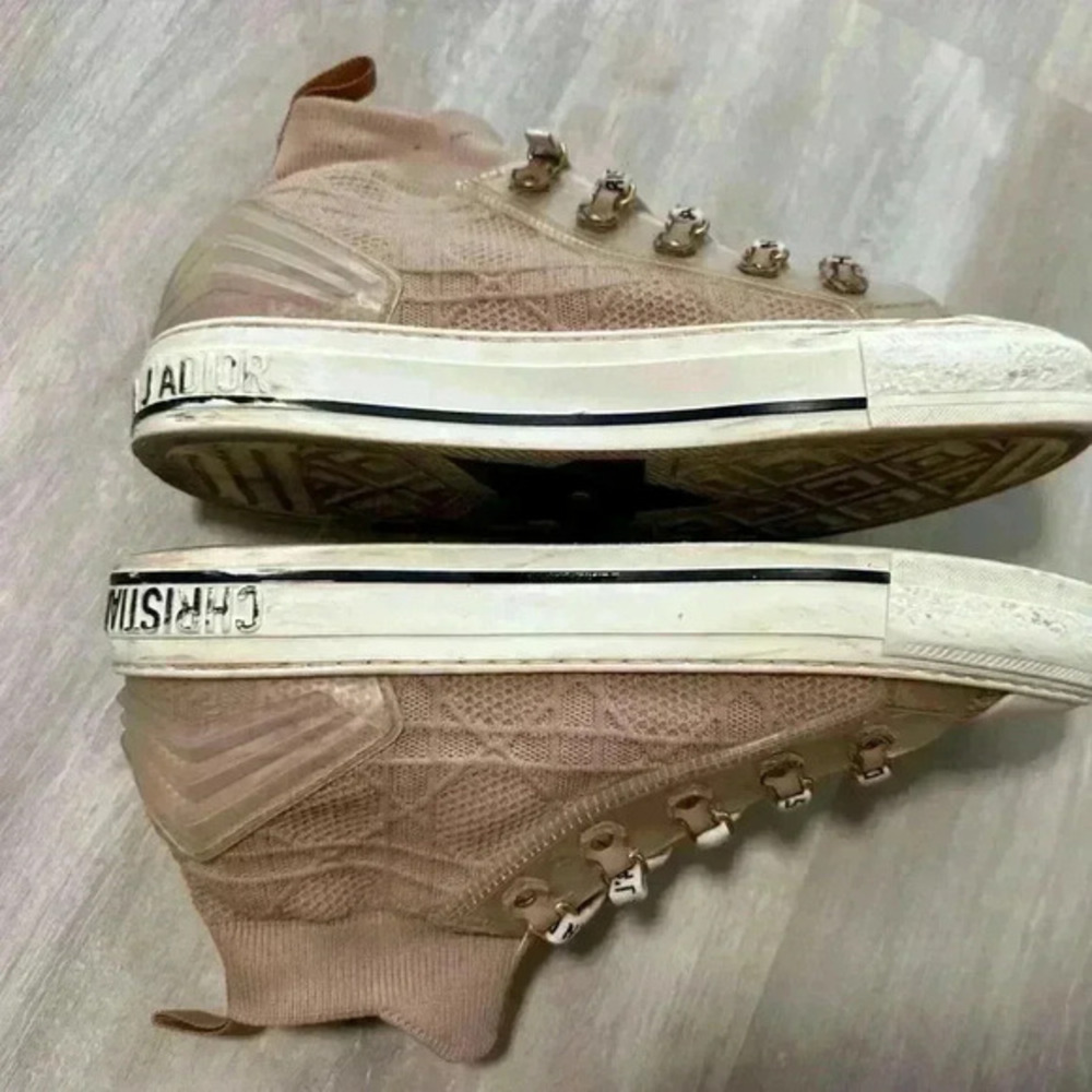 Dior WALK'N'DIOR‎ SNEAKER Nude Cannage Technical Mesh size 40 - Picture 5 of 9